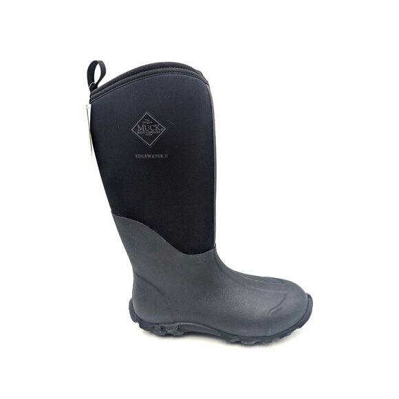 Muck Boots Adults Welly Black Unisex Slip On Edgewater II M8 W9